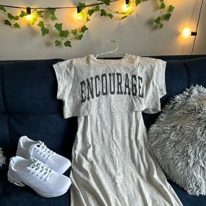 Selling this set. Long dress with crop top! Brand new. Wore it once.